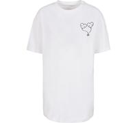 Merchcode T-shirt 'Hugs & Love - Love Ballon' noir / blanc, Taille S