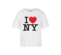 Merchcode T-shirt femme Mc1086 I Love NY Blanc Taille S