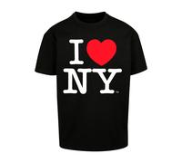 Merchcode T-Shirt ' I Love NY' rouge sang / noir / blanc, Taille XL