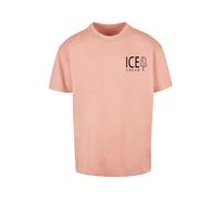 Merchcode T-Shirt 'Ice Cream' rose ancienne / noir, Taille L