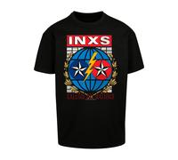 Merchcode T-Shirt 'INXS - Calling All Nations' bleu / rouge / noir / blanc, Taille XL