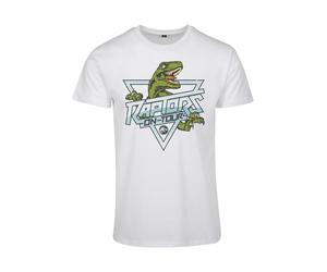 Merchcode T-Shirt 'Jurassic Park Raptors' bleu clair / olive / vert clair / blanc, Taille S