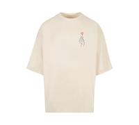 Merchcode T-Shirt 'K Heart' rouge / noir / blanc cassé, Taille 5XL