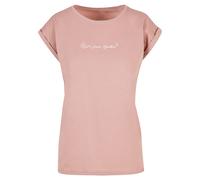 Merchcode T-shirt 'Let's Grow Together' rose ancienne / blanc, Taille XL