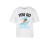 Merchcode T-shirt 'Lilo & Stitch You Go Girl' mélange de couleurs / blanc, Taille L