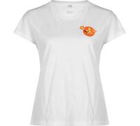Merchcode T-shirt 'Lola' bleu clair / rouge orangé / noir / blanc, Taille S