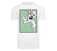 MERCHCODE T-shirt Looney Tunes Bugs Bunny blanc - Taille M