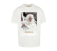 Merchcode T-Shirt 'Lord of the Rings - Gandalf' mélange de couleurs / blanc, Taille XS
