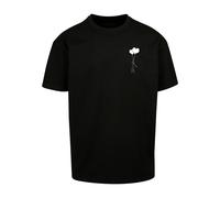 Merchcode T-Shirt 'Love In The Air' noir / blanc, Taille L