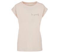 Merchcode T-shirt 'Love Yourself' beige clair / noir, Taille XXXL