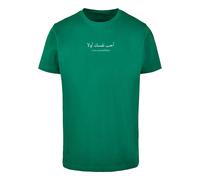 Merchcode T-Shirt 'Love Yourself First' vert / blanc, Taille XXL