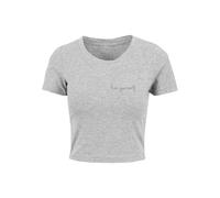 Merchcode T-shirt 'Love Yourself' gris chiné / noir, Taille XL