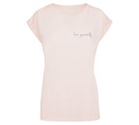 Merchcode T-shirt 'Love Yourself' rose pastel / noir, Taille XS