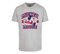 Merchcode T-Shirt 'Mickey Mouse 28' gris / rouge / noir / blanc, Taille S