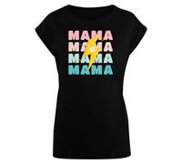 Merchcode T-shirt 'Mothers Day - Mama' bleu / jaune / rose / noir / blanc, Taille S