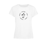 Merchcode T-shirt 'Mothers Day - She is Box' noir / blanc, Taille XL