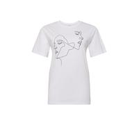 Merchcode T-shirt 'One Line' noir / blanc, Taille XS