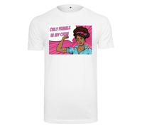 Merchcode T-shirt 'Only Female' mélange de couleurs / blanc, Taille XS