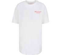 Merchcode T-shirt oversize 'Al Dente Per Favore' rouge / blanc, Taille S