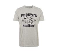 Merchcode T-Shirt 'Popeye Barber Shop' gris chiné / noir, Taille L