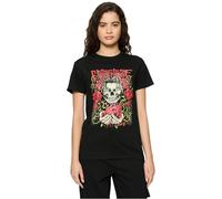 MERCHCODE T-Shirt pour Femme Bullet for My Valentine My Bleeding Heart, Coupe régulière, 100% Coton, Taille XL, Noir, XL