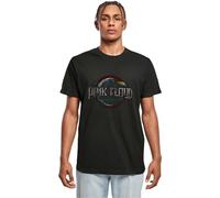 MERCHCODE T-Shirt pour Homme Pink Floyd Dark Side of The Moon Circular Logo Tee Regular Fit 100% Coton Taille M, Noir, M
