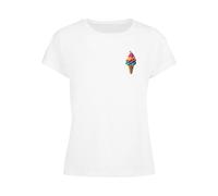 Merchcode T-shirt 'Pride Scoops' jaune / vert / violet / blanc, Taille S
