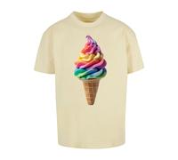 Merchcode T-Shirt 'Pride Scoops' jaune / vert / violet / rose, Taille 4XL
