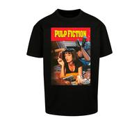 MERCHCODE Mc896-pulp Fiction Poster Oversize Tee T-Shirt, Noir, L Hommes