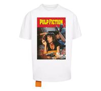 Merchcode T-Shirt 'Pulp Fiction Poster' noisette / rouge sang / noir / blanc, Taille XL