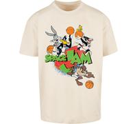 Mc Clothes Space Jam Team Oversize Short Sleeve T-shirt Beige 5XL Homme