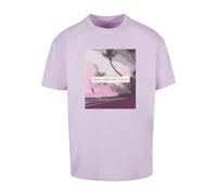 Merchcode T-Shirt 'Summer - Every Summer Has A Story' gris / mûre / violet clair / pitaya, Taille L