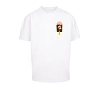 Merchcode T-Shirt 'Summer - Icecream' chocolat / jaune / rose / blanc, Taille XS