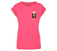 Merchcode T-shirt 'Summer - Icecream' jaune / rose / rose clair / blanc, Taille XL