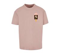 Merchcode T-Shirt 'Summer - Icecream' orange / rosé / poudre / noir, Taille S