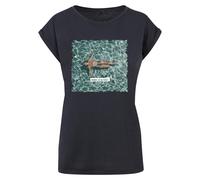 Merchcode T-shirt 'Summer - On My Mind' bleu marine / turquoise, Taille XS