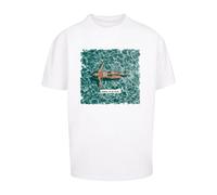 Merchcode T-Shirt 'Summer - On My Mind' turquoise / marron / noir / blanc, Taille L