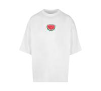 Merchcode T-Shirt 'Summer - Summertime' vert / rouge / blanc, Taille S