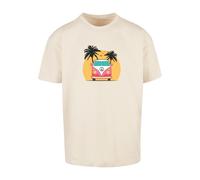 Merchcode T-Shirt 'Summer - Van' sable / mélange de couleurs, Taille XL