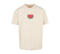 Merchcode T-Shirt 'Summertime' sable / vert / rose / noir, Taille L
