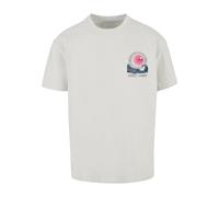 Merchcode T-Shirt 'Sunset Charm' bleu marine / gris clair / rose, Taille XL