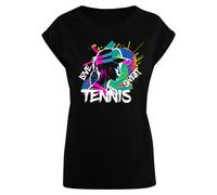 Merchcode T-shirt 'Tennis Love, Sweat' bleu / rose / noir / blanc, Taille XXXL