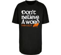 Merchcode T-shirt 'Thin Lizzy - Dont Believe A Word Fox' orange / noir / blanc, Taille M