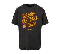 Merchcode T-Shirt 'Thin Lizzy - The Boys Stacked' curry / rouge / noir chiné, Taille XXL