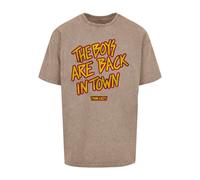 Merchcode T-Shirt 'Thin Lizzy - The Boys Stacked' jaune / kaki / framboise / noir, Taille 4XL