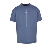 Merchcode T-Shirt 'Think Different' bleu / bleu-gris, Taille M