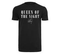 Merchcode T-shirt 'Whitney Queen Of The Night' noir / blanc, Taille M