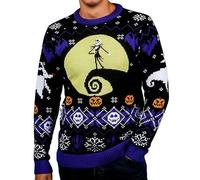 Merchoid Pull L'Étrange Noël de Monsieur Jack pour Femme - Pull Moche Cadeau