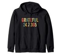 Merci 24 7 365 Thanksgiving Merci Merci Joy Gratitude Sweat à Capuche