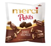 merci Petits Lait entier foncé 125g Chocolats à la crème à tarte emballés individuellement